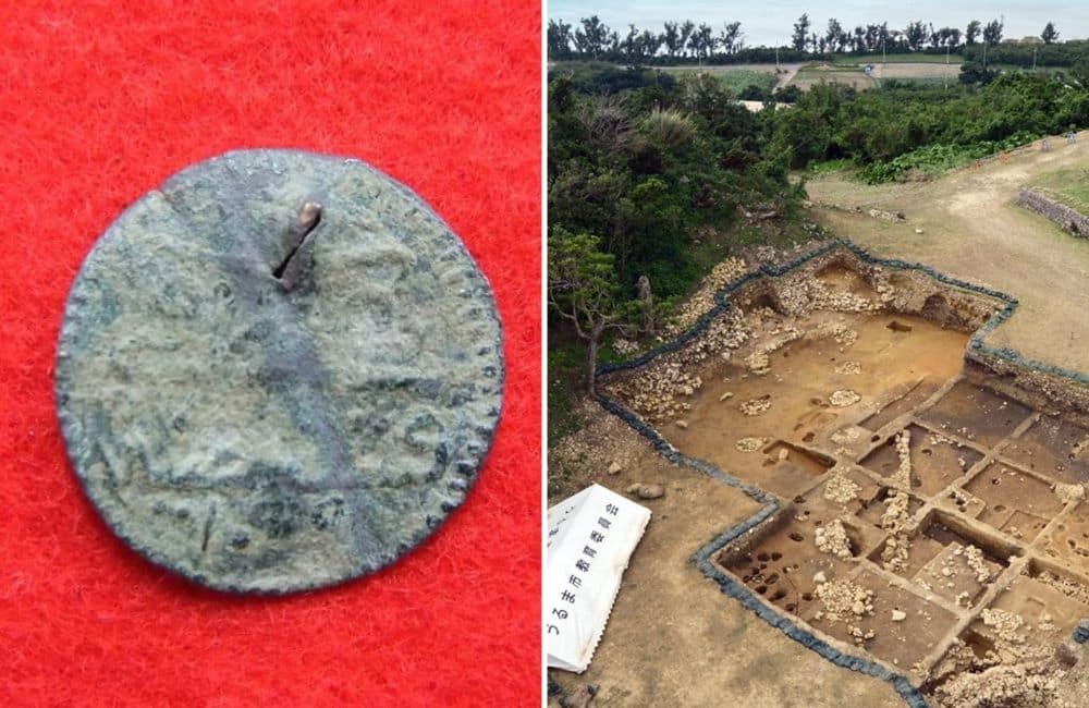Ancient Roman Coins Found in Japanese Castle Ruins