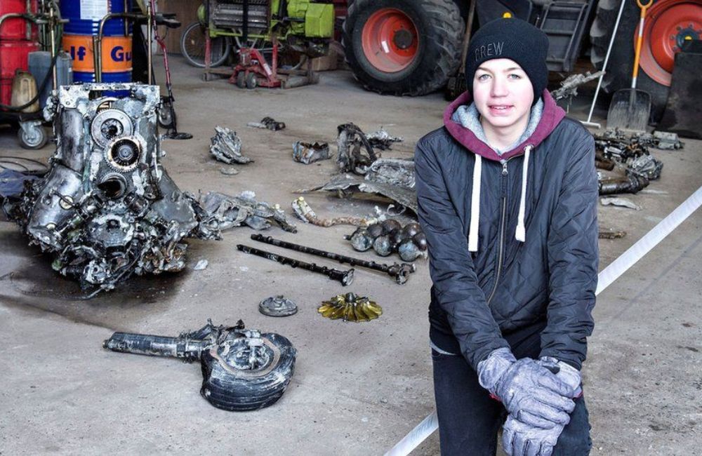 Boy and His Father Found the Wreckage of a German Plane