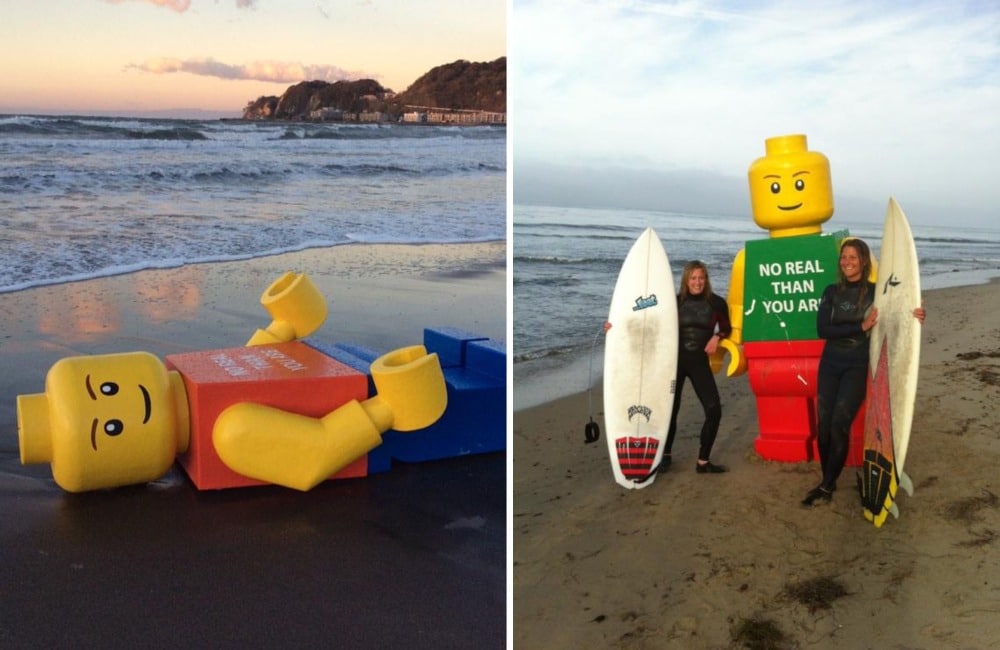 Giant Lego Men Wash up on Beaches Around the World