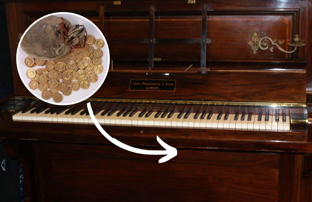 Piano Tuner Discovers Gold Sovereign Coins Inside Piano