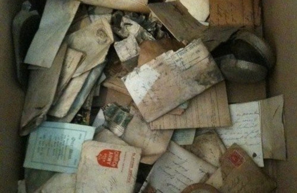 WWI Soldier’s Love Letters Found Hidden in Wall